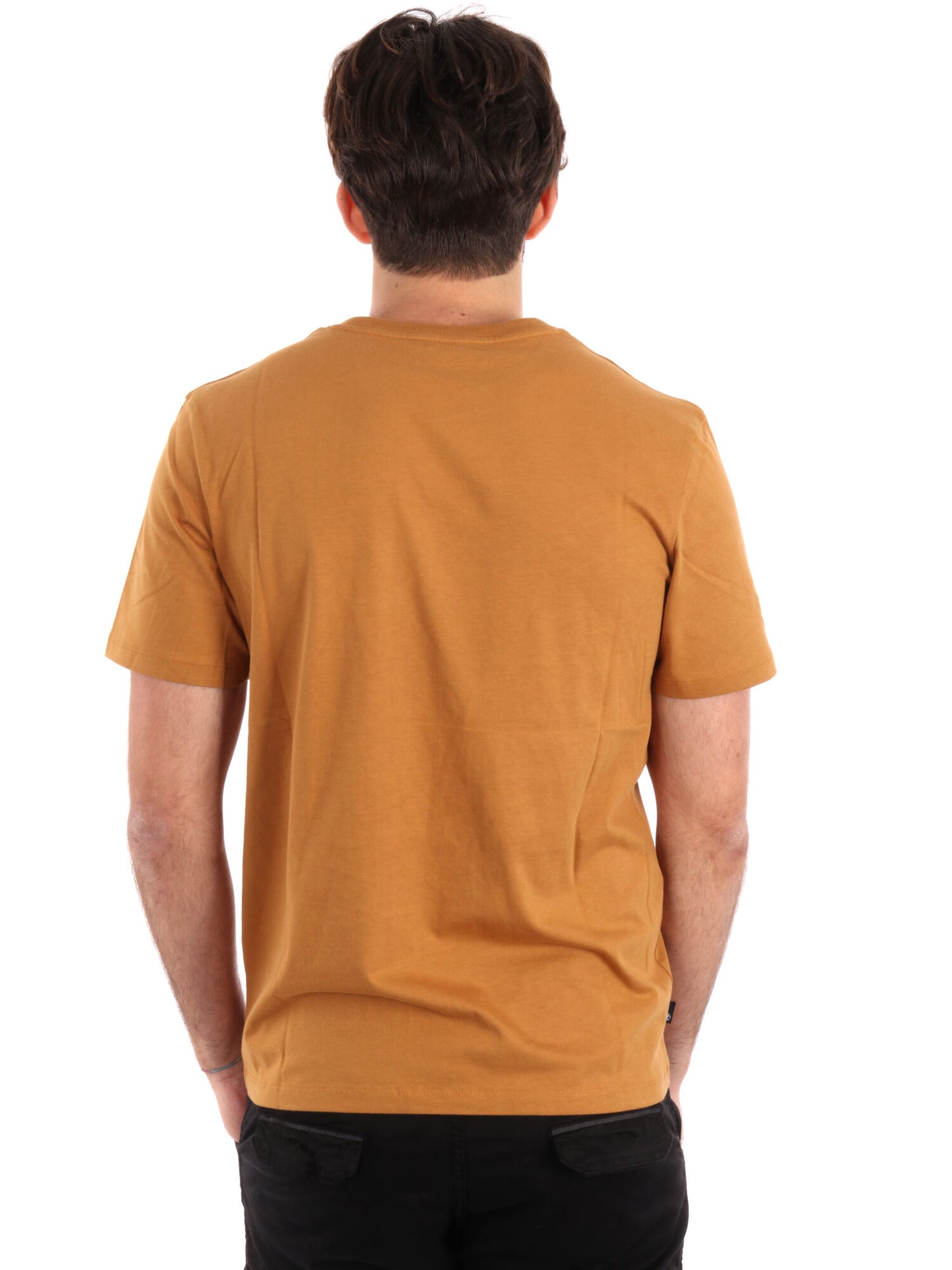 T-SHIRT LOGO A CONTRASTO TIMBERLAND UOMO OCRA