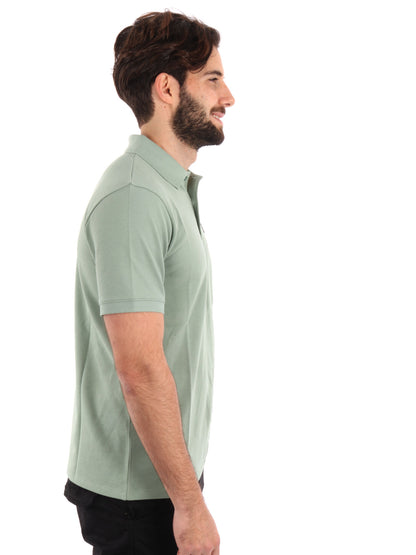 POLO CON PACH LOGO TIMBERLAND UOMO VERDE