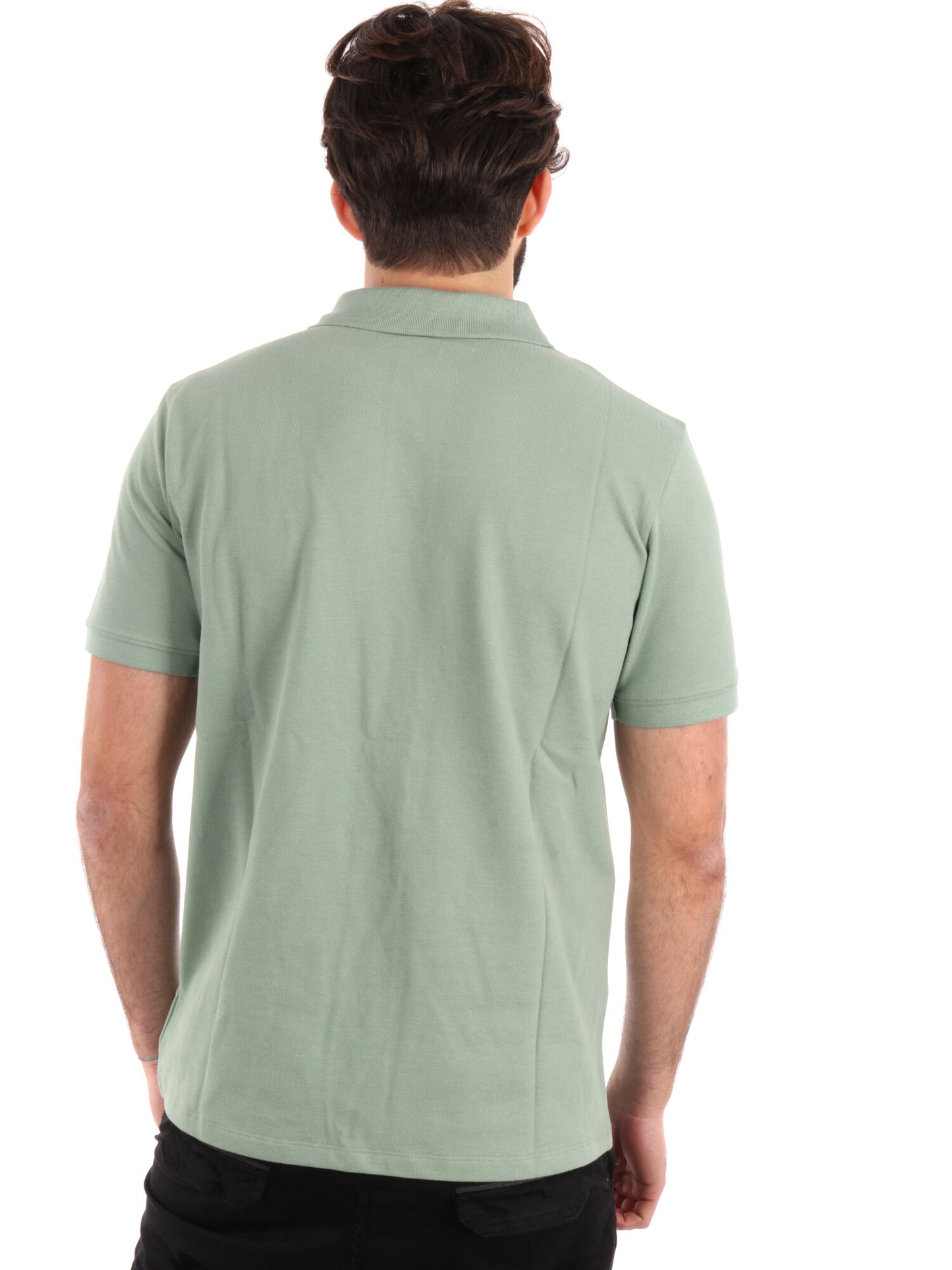POLO CON PACH LOGO TIMBERLAND UOMO VERDE
