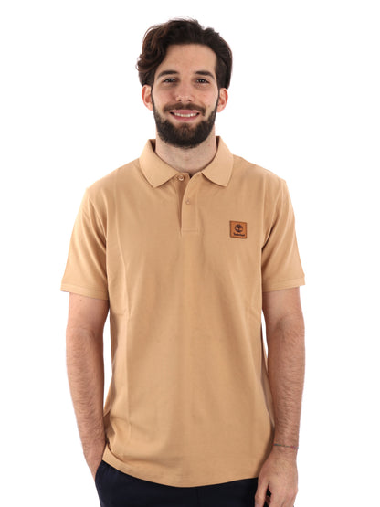 POLO CON PACH LOGO TIMBERLAND UOMO OCRA