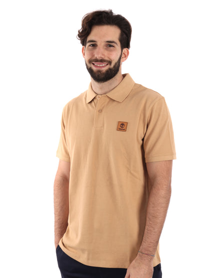 POLO CON PACH LOGO TIMBERLAND UOMO OCRA