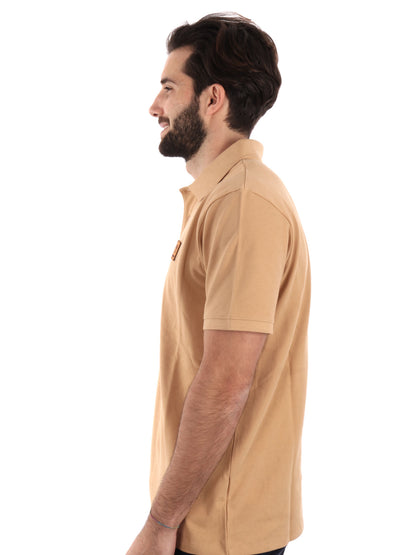 POLO CON PACH LOGO TIMBERLAND UOMO OCRA