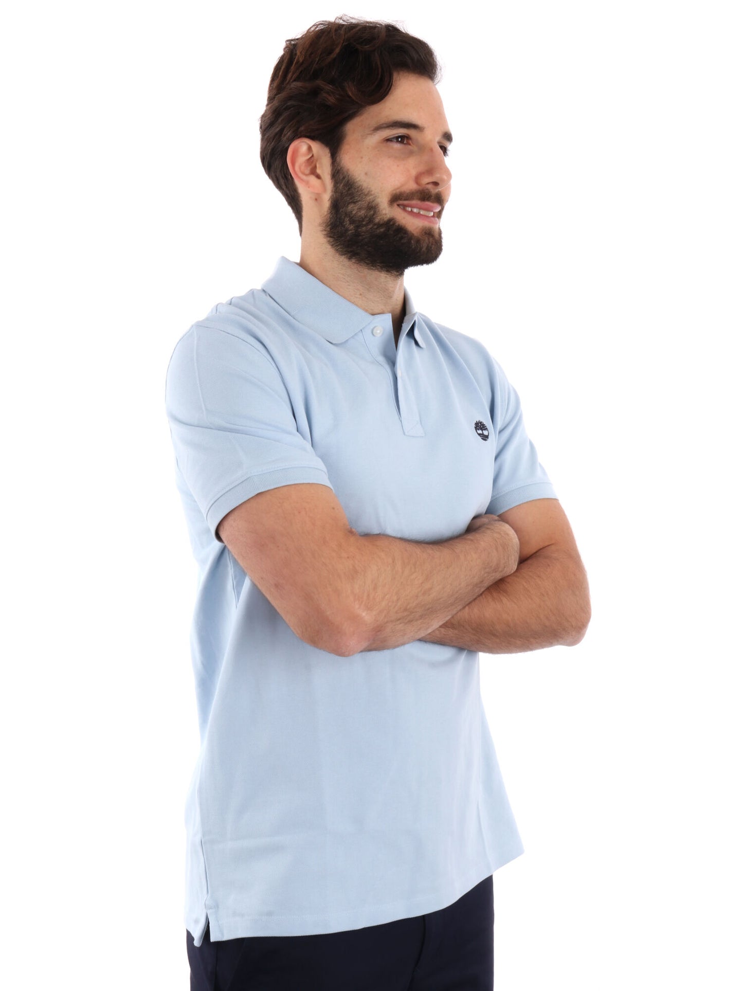 POLO PIQUE MILLERS RIVER TIMBERLAND UOMO CELESTE