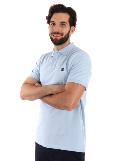 POLO PIQUE MILLERS RIVER TIMBERLAND UOMO CELESTE