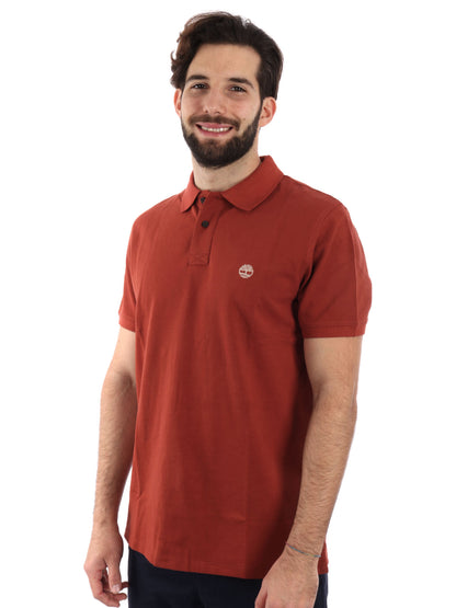 POLO PIQUE MILLERS RIVER TIMBERLAND UOMO BORDEAUX