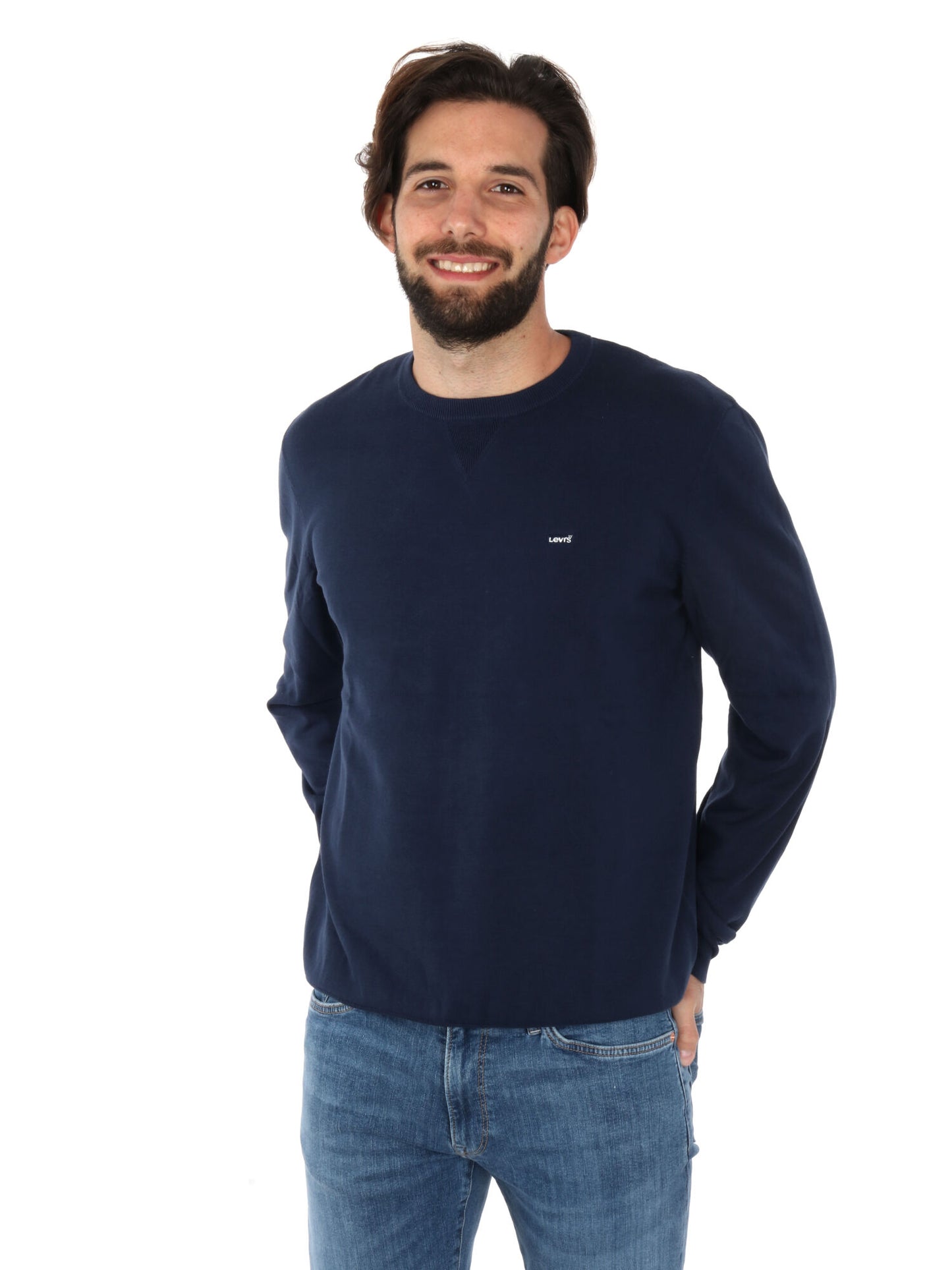 FELPA IN MAGLIA RASATA LEVI'S DA UOMO BLU