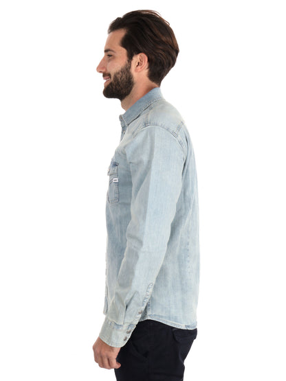 CAMICIA KANT NEW DENIM GAS UOMO JEANS CHIARO