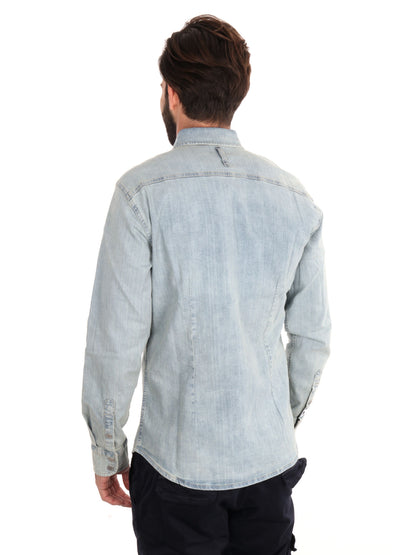 CAMICIA KANT NEW DENIM GAS UOMO JEANS CHIARO