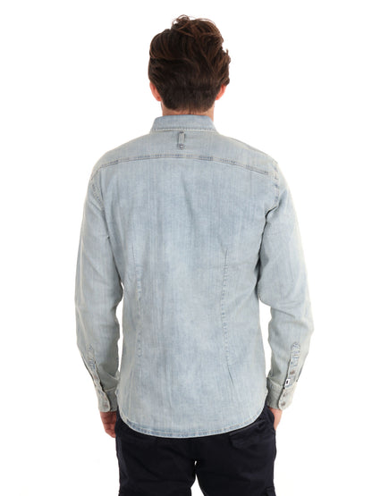 CAMICIA KANT NEW DENIM GAS UOMO JEANS CHIARO