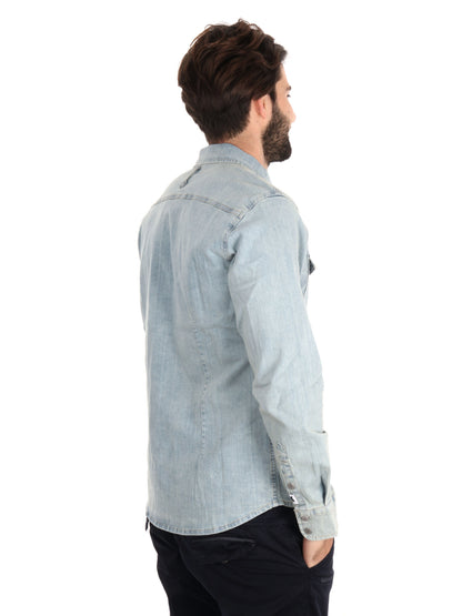 CAMICIA KANT NEW DENIM GAS UOMO JEANS CHIARO