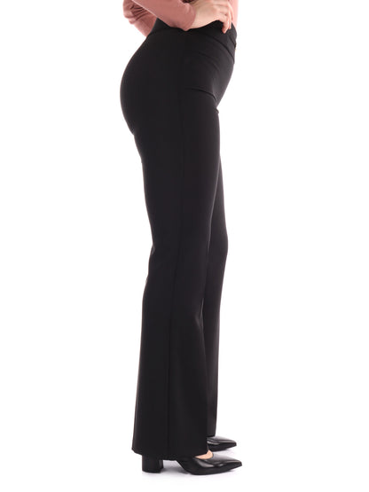 PANTALONE PALAZZO CON FIBBIA ARTIGLI DONNA NERO