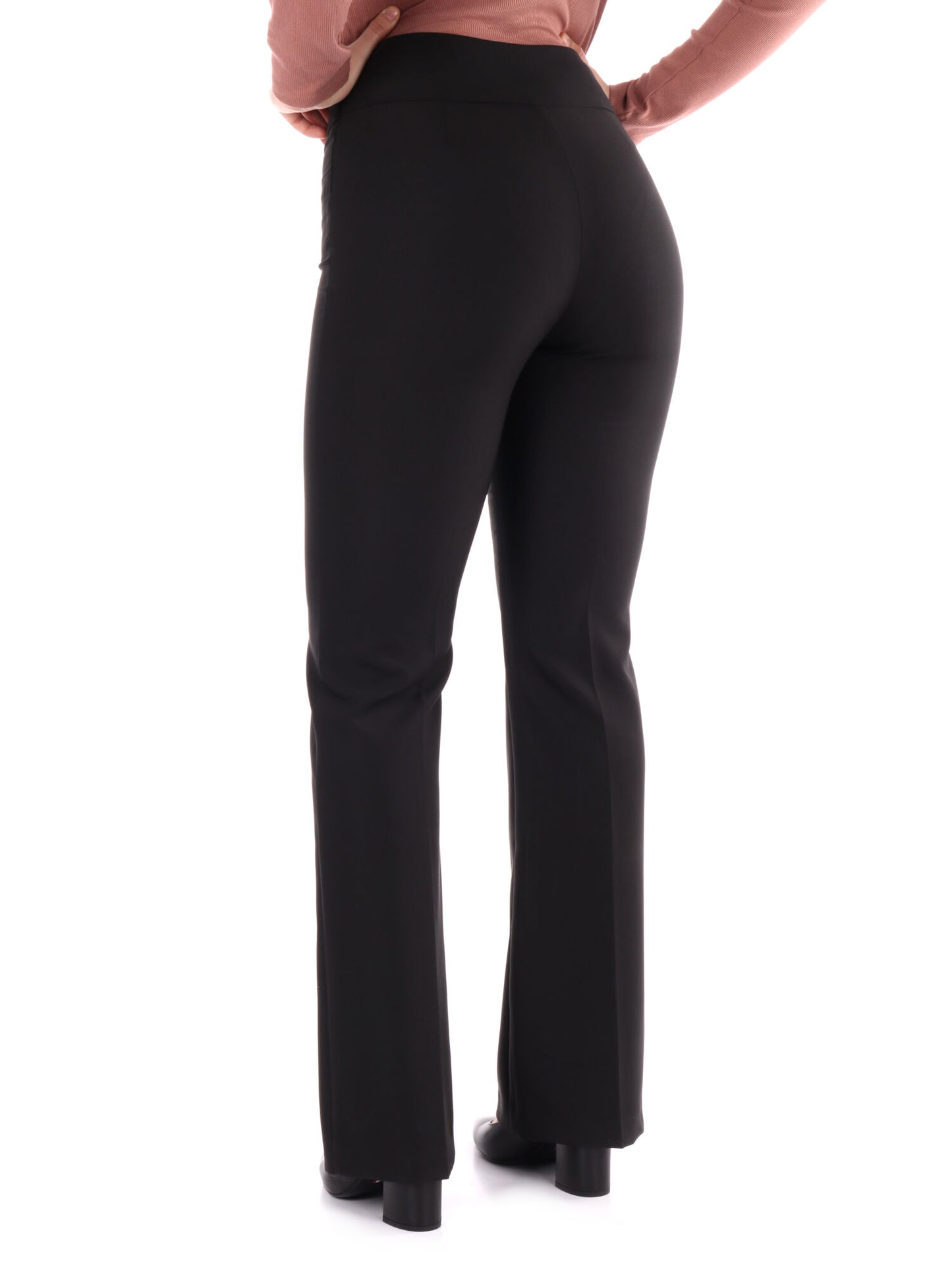 PANTALONE PALAZZO CON FIBBIA ARTIGLI DONNA NERO