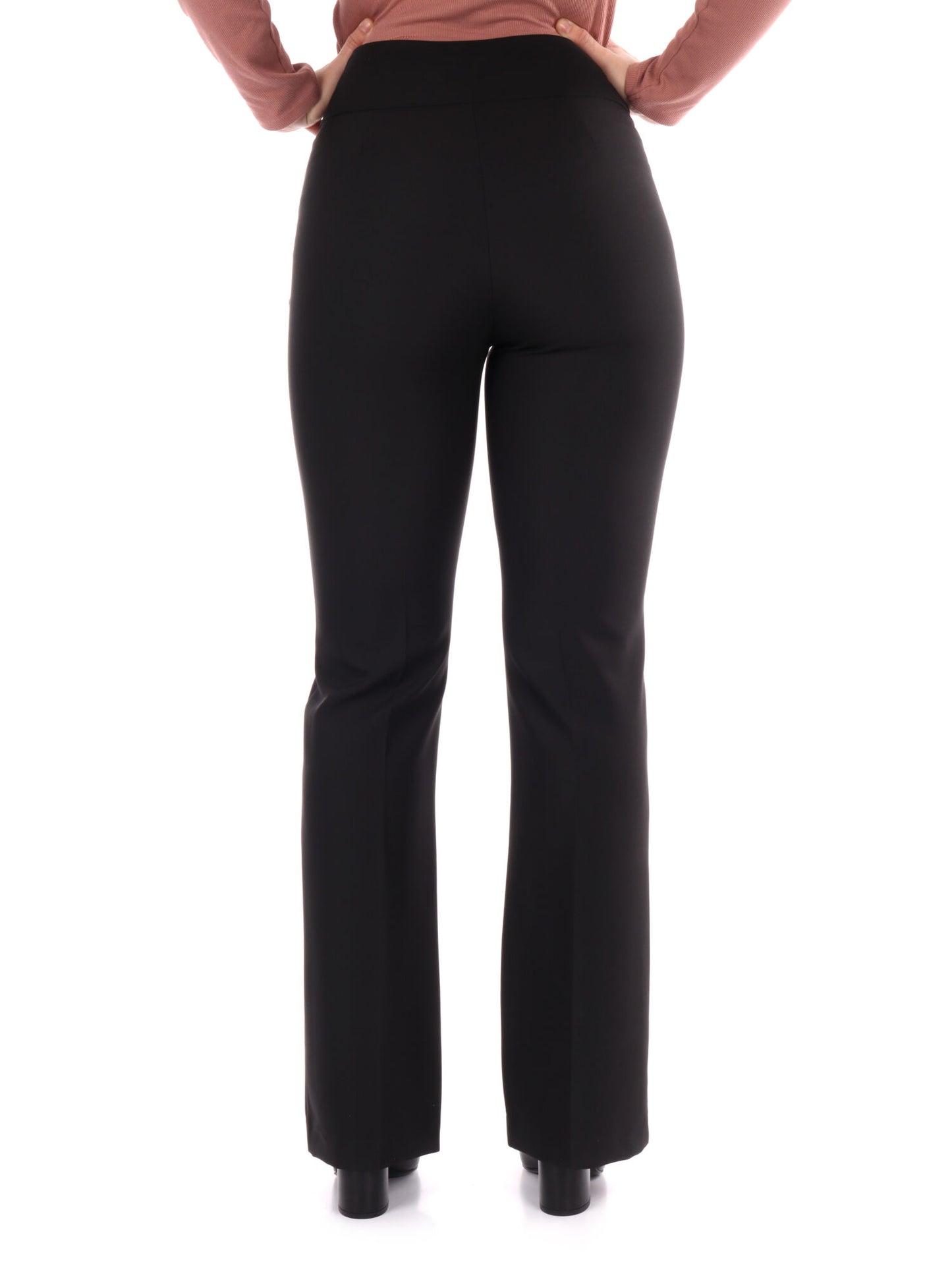 PANTALONE PALAZZO CON FIBBIA ARTIGLI DONNA NERO