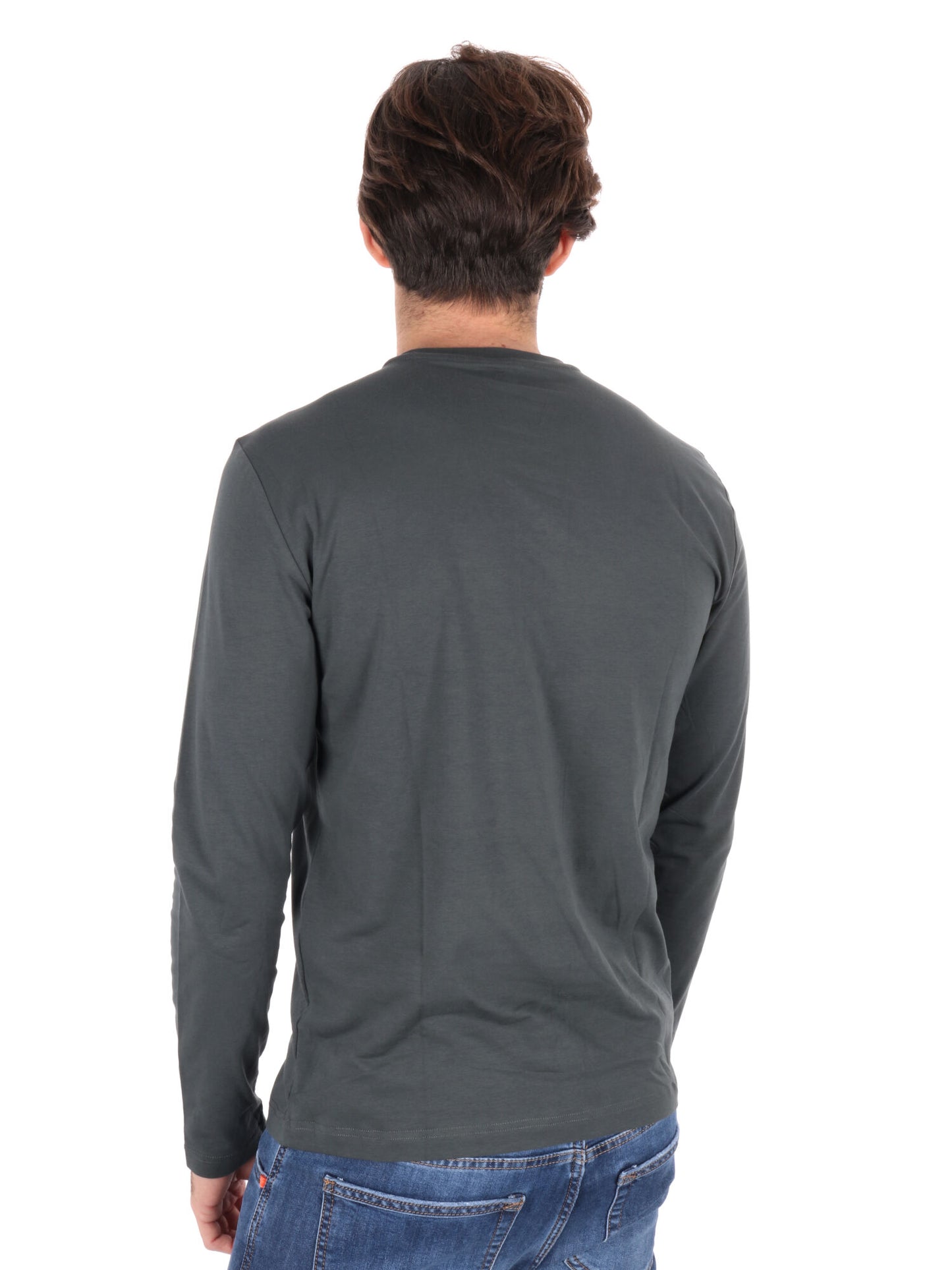 T-SHIRT MANICA LUNGA VISIBILITY EA7 EMPORIO ARMANI UOMO VERDE