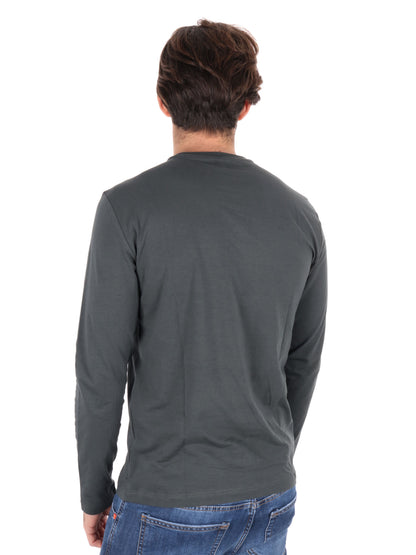 T-SHIRT MANICA LUNGA VISIBILITY EA7 EMPORIO ARMANI UOMO VERDE