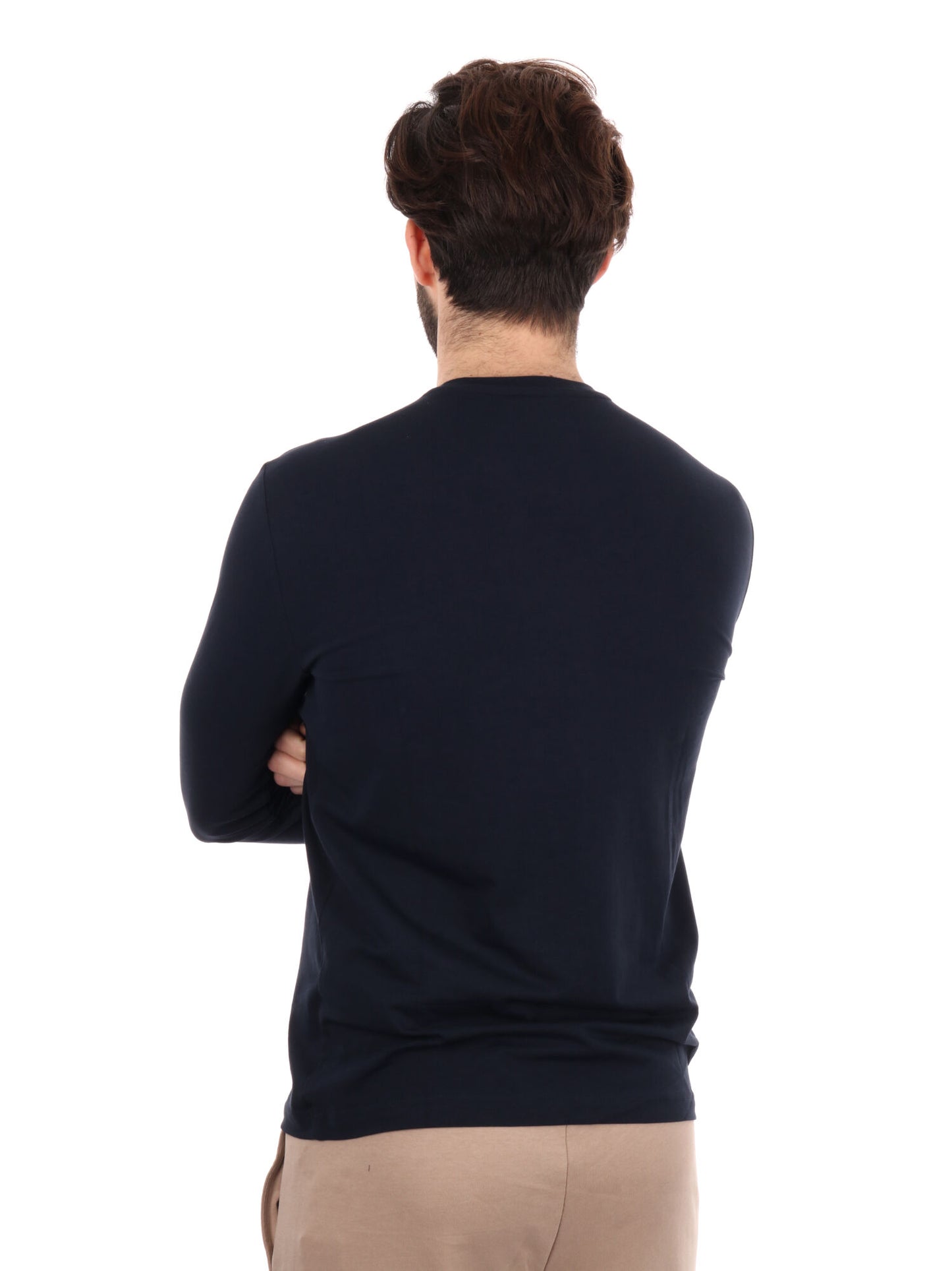 T-SHIRT MANICA LUNGA VISIBILITY EA7 EMPORIO ARMANI UOMO BLU