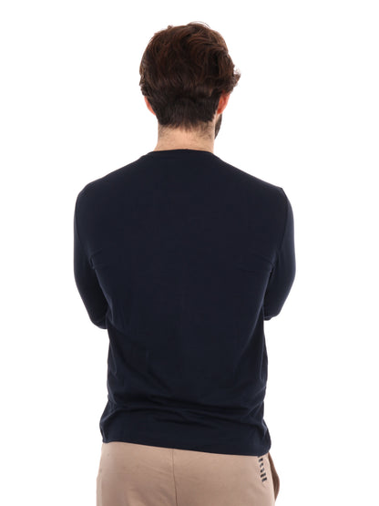 T-SHIRT MANICA LUNGA VISIBILITY EA7 EMPORIO ARMANI UOMO BLU