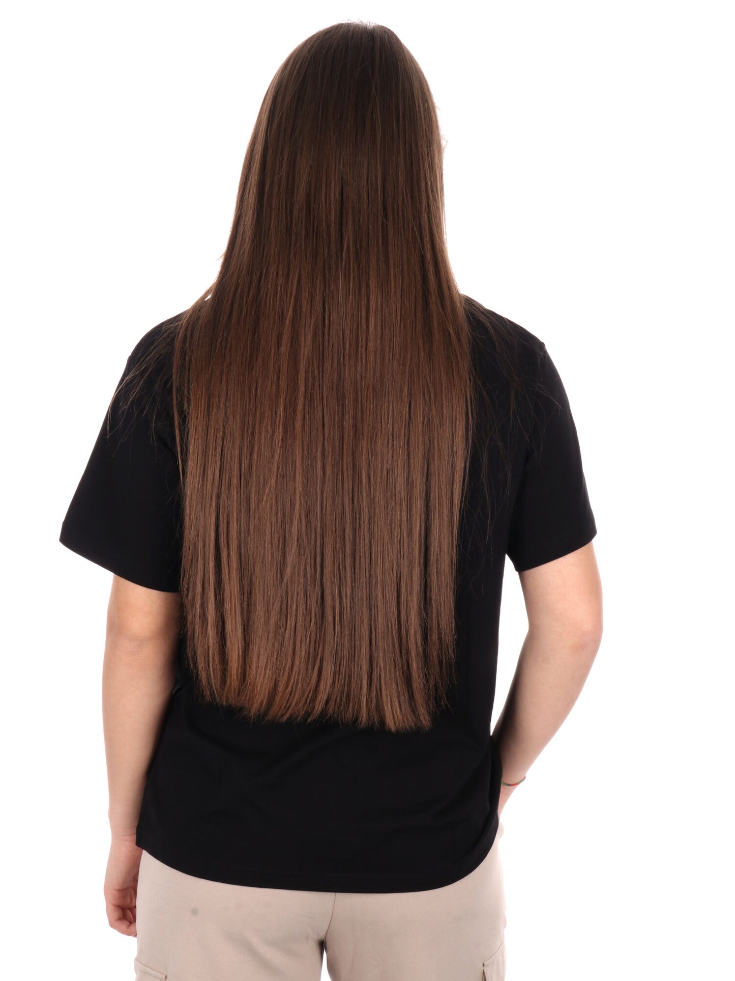 T-SHIRT SCOLLO A V EA7 EMPORIO ARMANI DONNA NERO