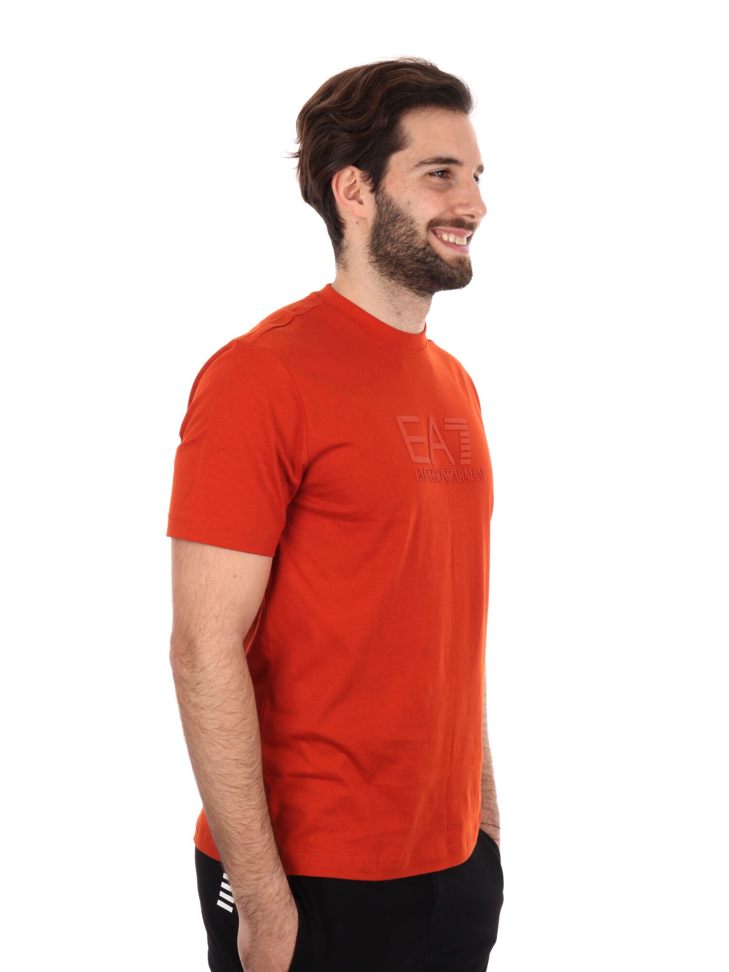 T-SHIRT VISIBILITY EA7 EMPORIO ARMANI UOMO ARANCIO