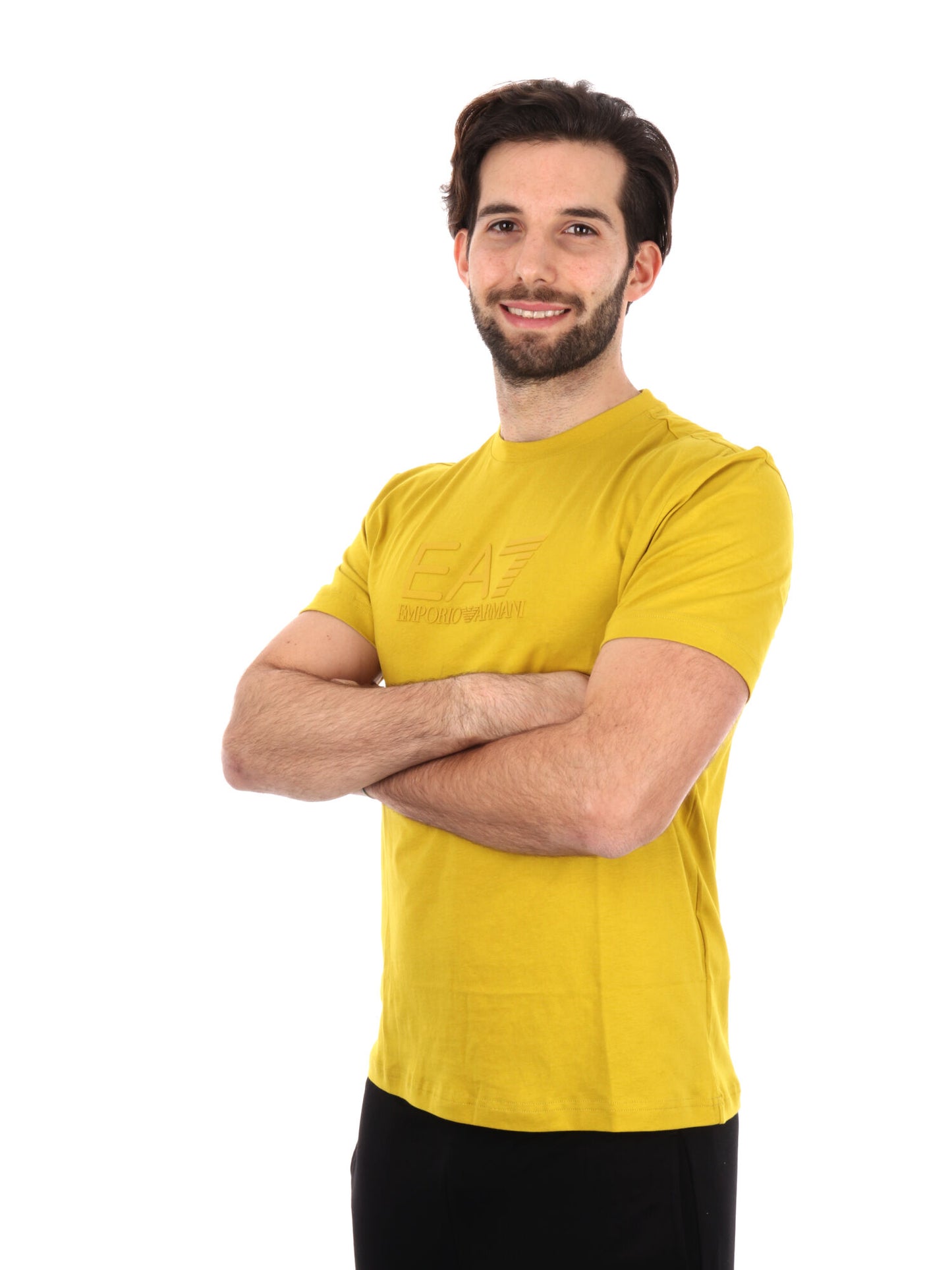 T-SHIRT VISIBILITY EA7 EMPORIO ARMANI UOMO OCRA