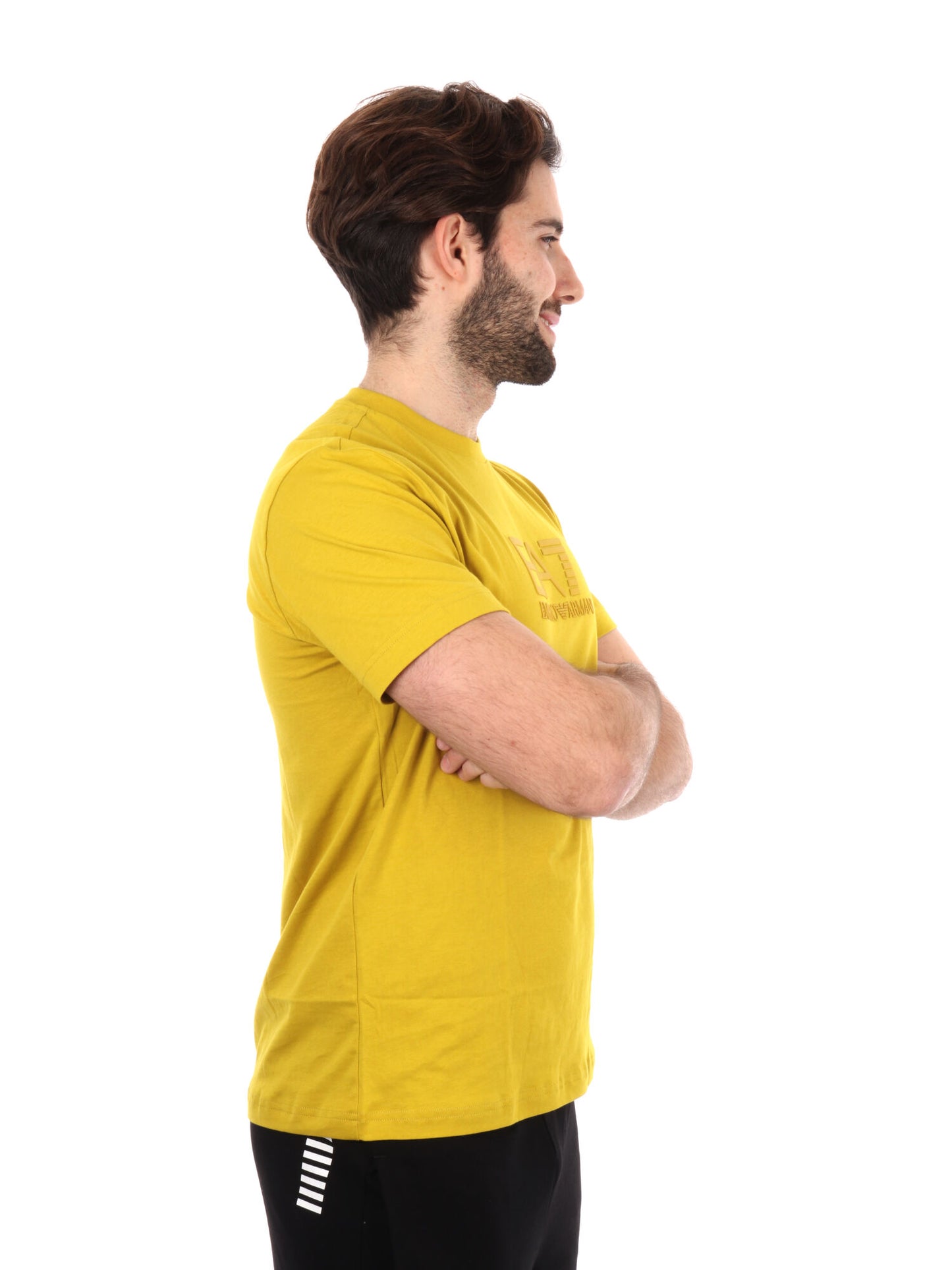 T-SHIRT VISIBILITY EA7 EMPORIO ARMANI UOMO OCRA