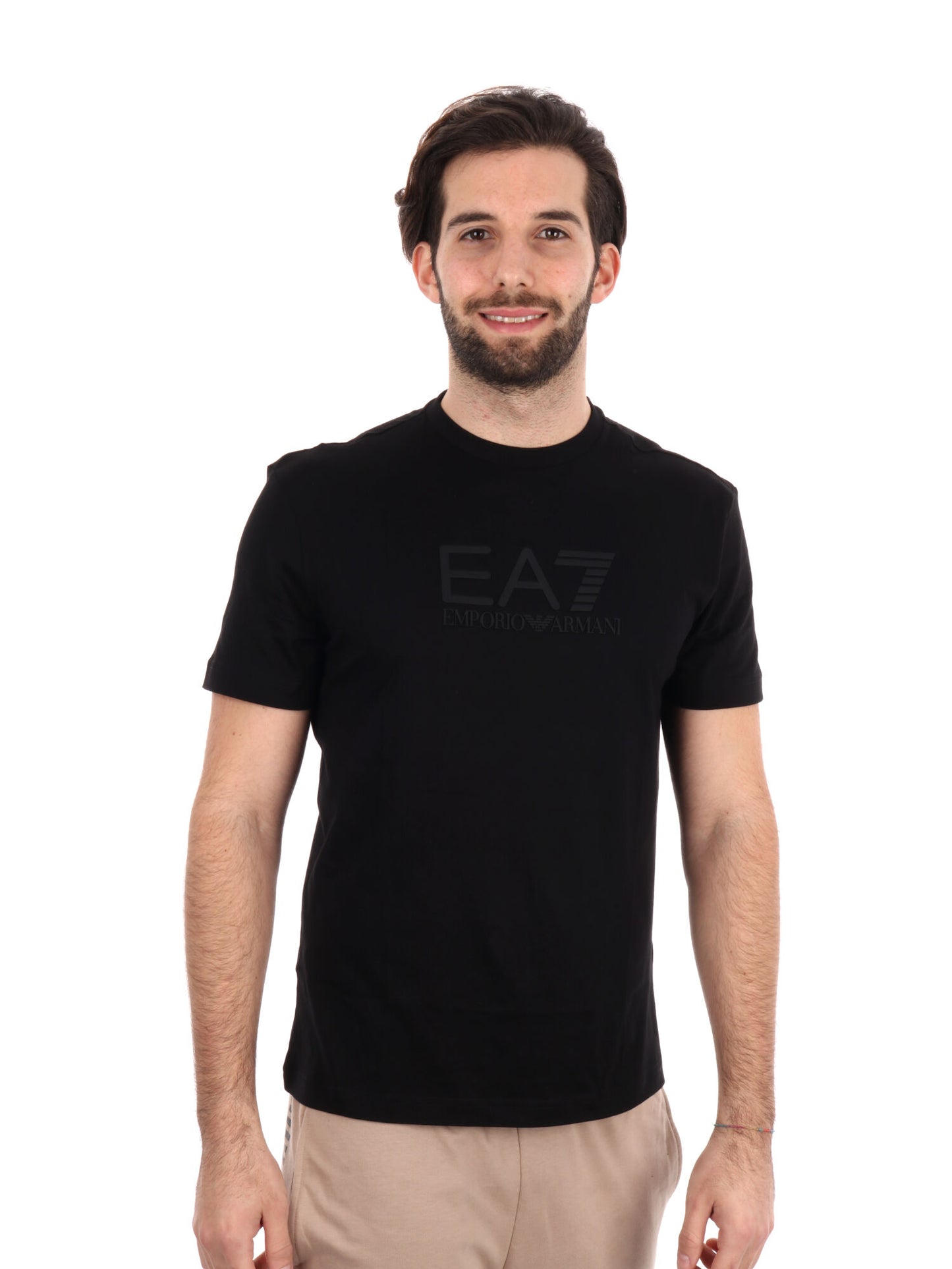 T-SHIRT VISIBILITY EA7 EMPORIO ARMANI UOMO NERO
