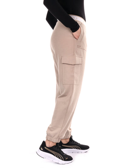 PANTALONE CARGO DYNAMIC EA7 EMPORIO ARMANI DONNA BEIGE
