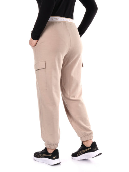 PANTALONE CARGO DYNAMIC EA7 EMPORIO ARMANI DONNA BEIGE
