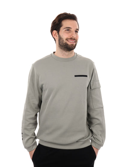 FELPA ATHLETICS EA7 EMPORIO ARMANI UOMO MILITARE