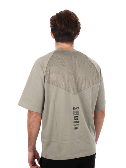 T-SHIRT IN JERSEY EA7 EMPORIO ARMANI UOMO MILITARE