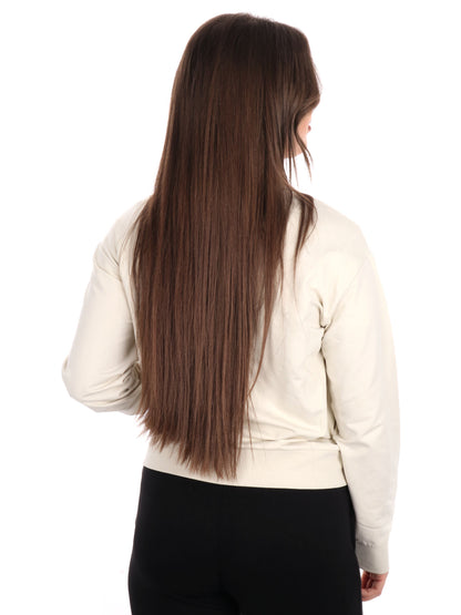 FELPA CON ZIP CORE LADY EA7 EMPORIO ARMANI DONNA PANNA