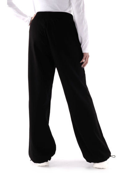 PANTALONE CON FONDO REGOLABILE EA7 EMPORIO ARMANI DONNA NERO