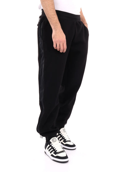 PANTALONE TAPE LOGO CON ZIP RMPORIO ARMANI 7 UOMO NERO