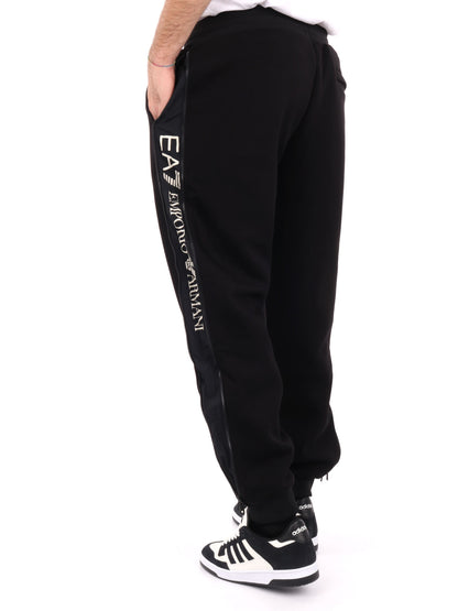 PANTALONE TAPE LOGO CON ZIP RMPORIO ARMANI 7 UOMO NERO