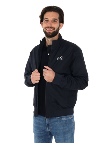 GIUBBINO CON ZIP CORE IDENTITY EA7 EMPORIO ARMANI UOMO BLU