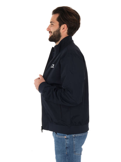 GIUBBINO CON ZIP CORE IDENTITY EA7 EMPORIO ARMANI UOMO BLU