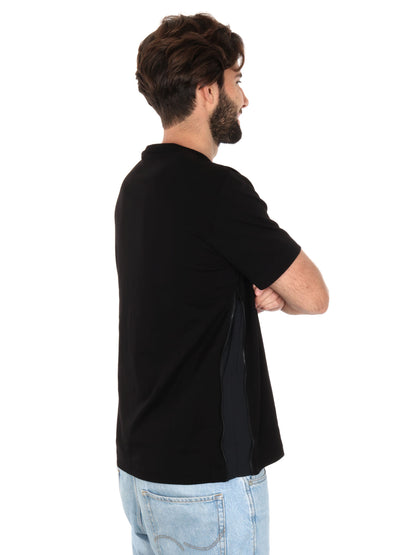 T-SHIRT LOGO TAPE EA7 EMPORIO ARMANI UOMO NERO