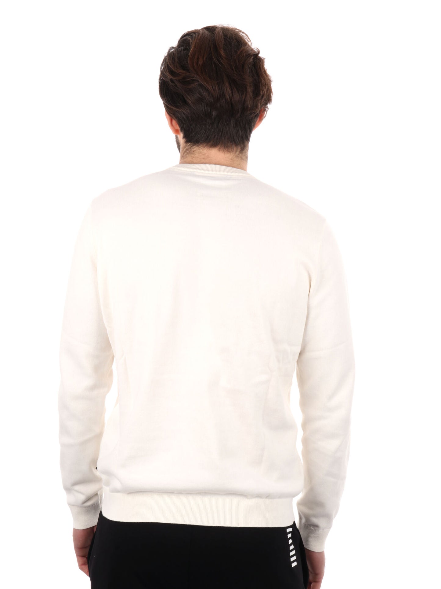 MAGLIA GIROCOLLO EA7 EMPORIO ARMANI UOMO PANNA
