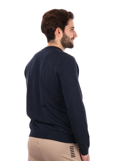 MAGLIA GIROCOLLO EA7 EMPORIO ARMANI UOMO BLU