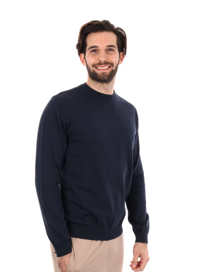 MAGLIA GIROCOLLO EA7 EMPORIO ARMANI UOMO BLU