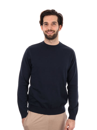 MAGLIA GIROCOLLO EA7 EMPORIO ARMANI UOMO BLU