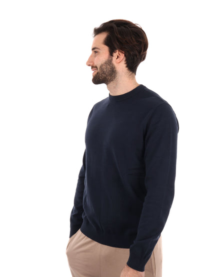 MAGLIA GIROCOLLO EA7 EMPORIO ARMANI UOMO BLU
