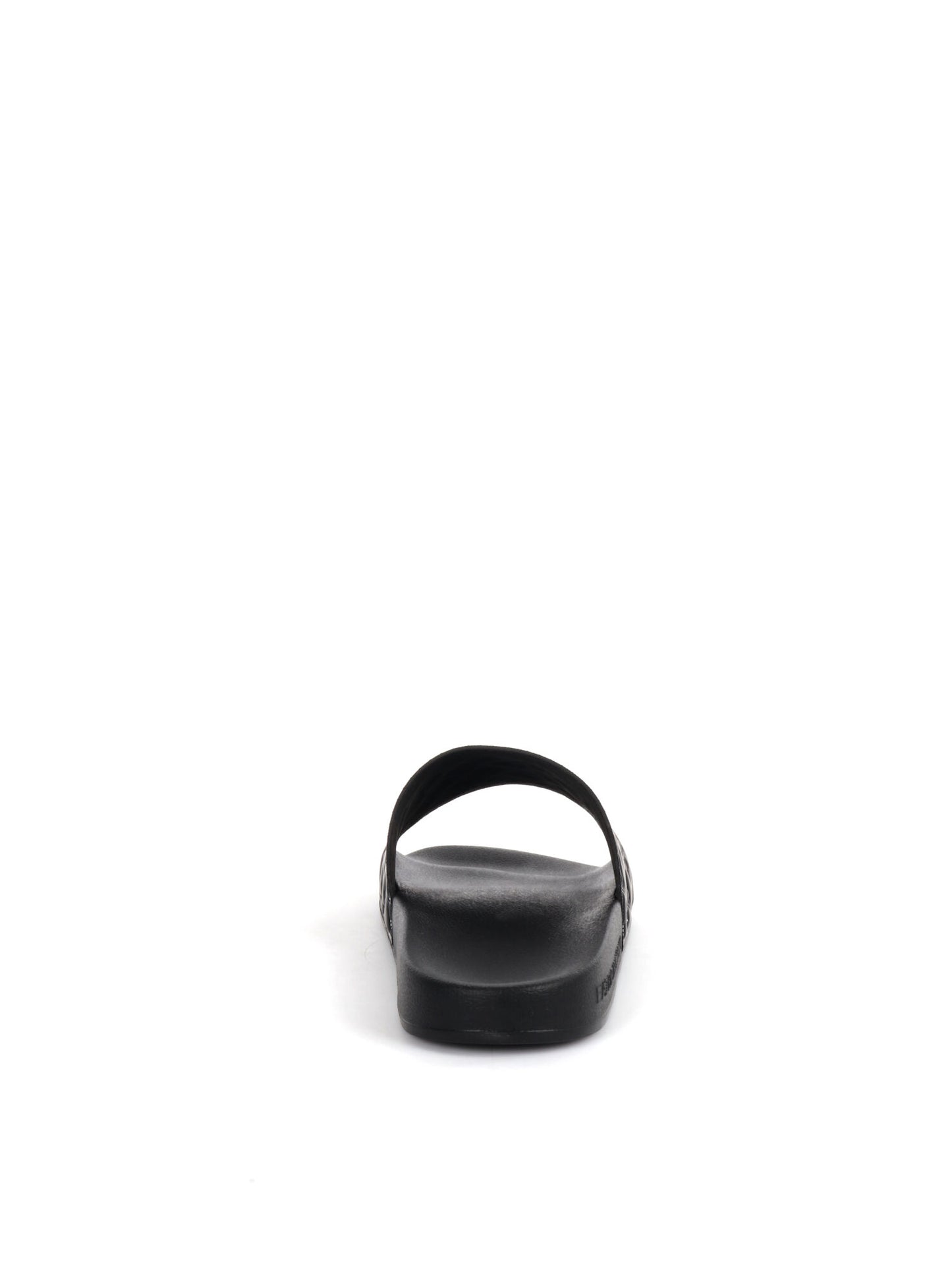 CIABATTA CON LOGO ALL-OVER EA7 EMPORIO ARMANI UOMO NERO-BIANCO