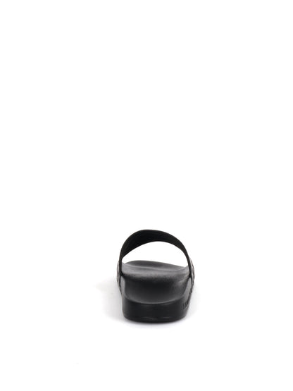 CIABATTA CON LOGO ALL-OVER EA7 EMPORIO ARMANI UOMO NERO-BIANCO
