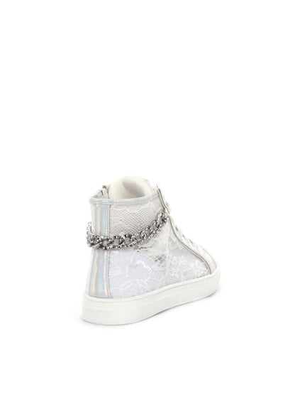 SNEAKERS IN PIZZO ASSO BAMBINA BIANCO