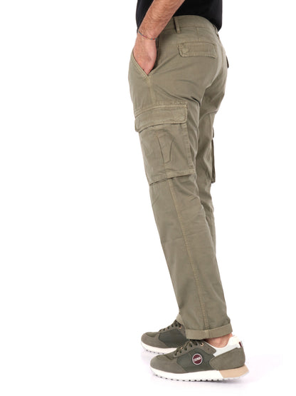 PANTALONE CARGO V0WEFT UOMO VERDE MILITARE