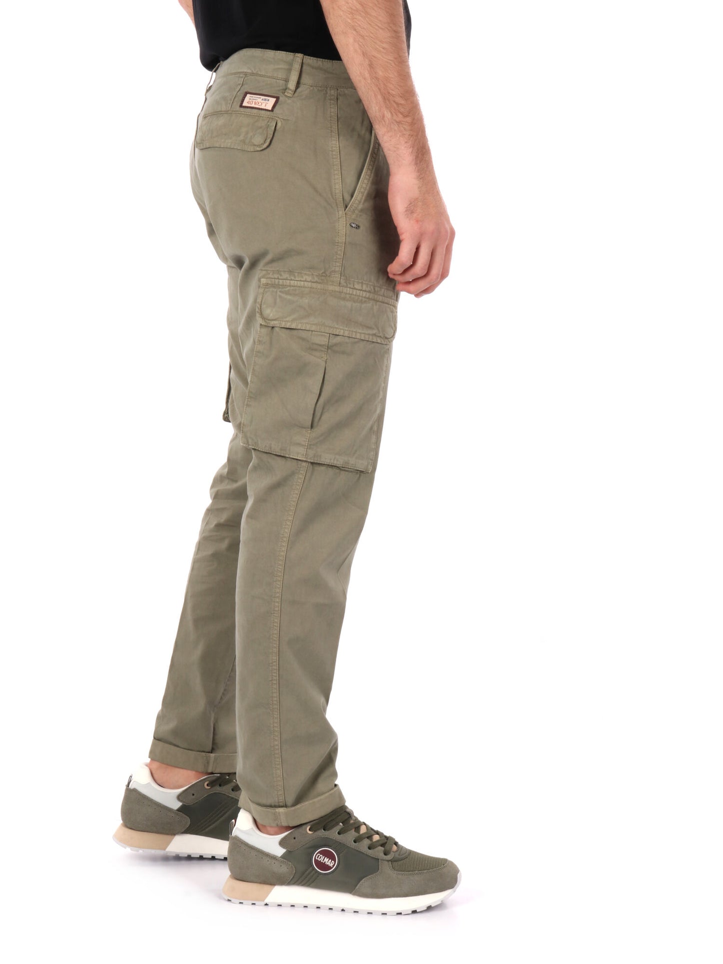 PANTALONE CARGO V0WEFT UOMO VERDE MILITARE