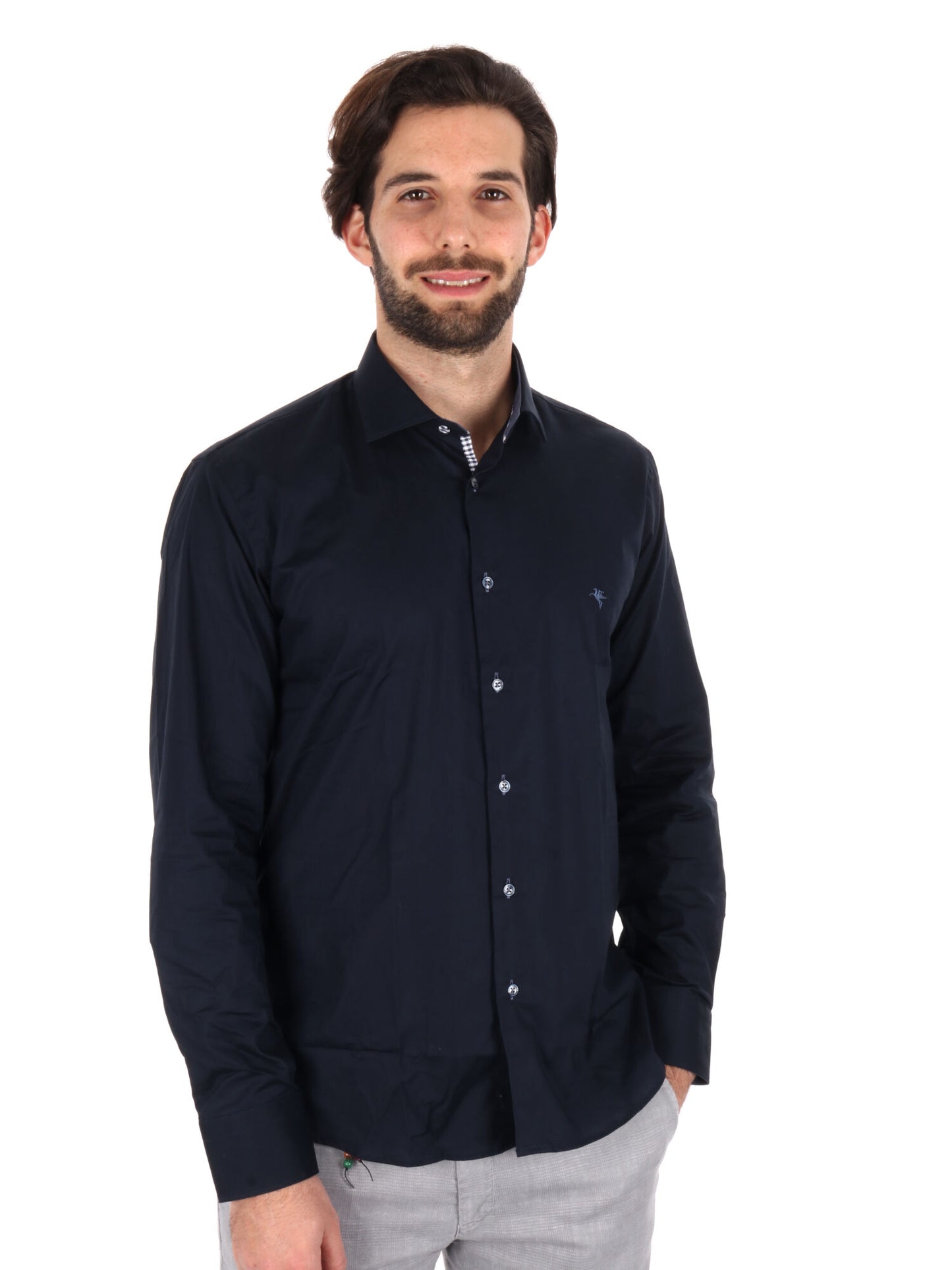 CAMICIA ISPICA FB UOMO BLU