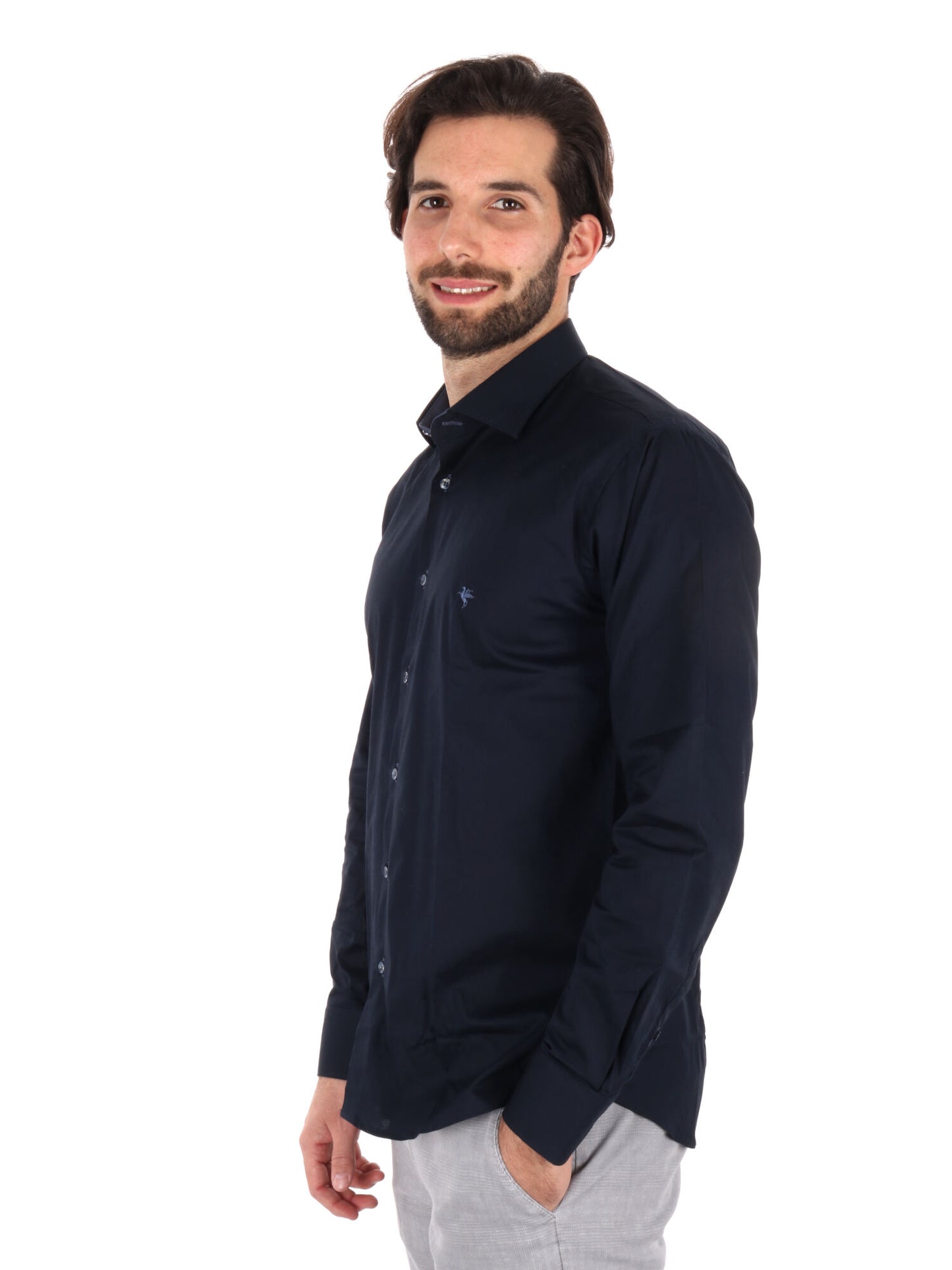CAMICIA ISPICA FB UOMO BLU