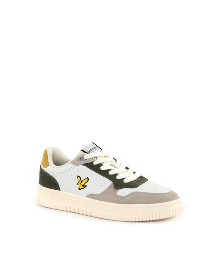 SNEAKERS CULROSS LYLE&SCOTT UOMO BIANCO-VERDE